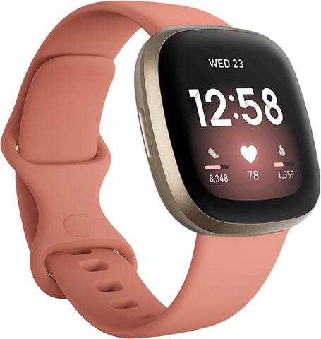 Fitbit Versa 3 Activity Tracker Pink Clay Soft Gold B CeX IE Buy Sell Donate